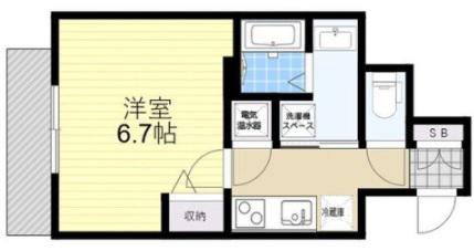 アドバンス神戸アルティス(1K/6階)の間取り写真
