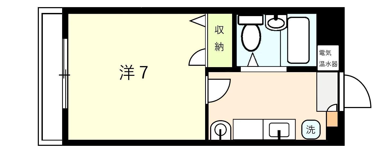ビレッジ88(1K/3階)の間取り写真