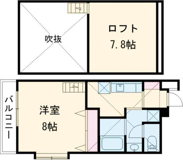 メゾン・ラコンテ(1K/5階)の間取り写真