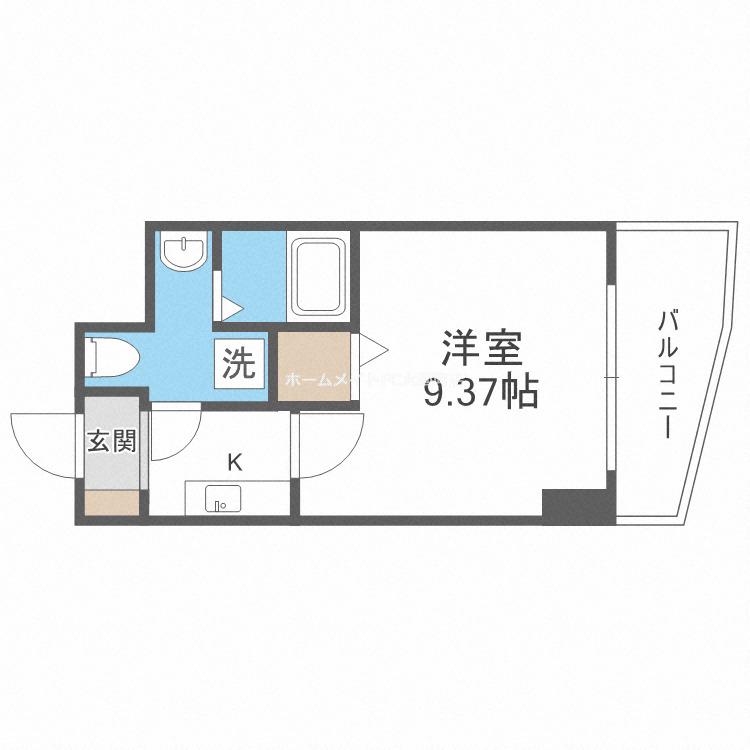 SERENITE日本橋SUD(1K/10階)の間取り写真