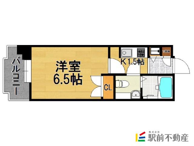 サヴォイバンヤンツリー(1K/3階)の間取り写真