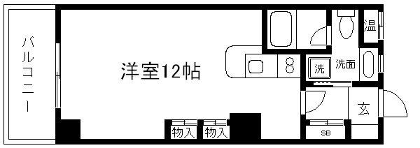 FAAD(1K/3階)の間取り写真