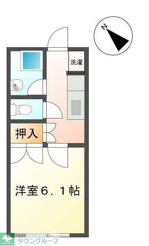 大泉ハイツ(1K/1階)の間取り写真