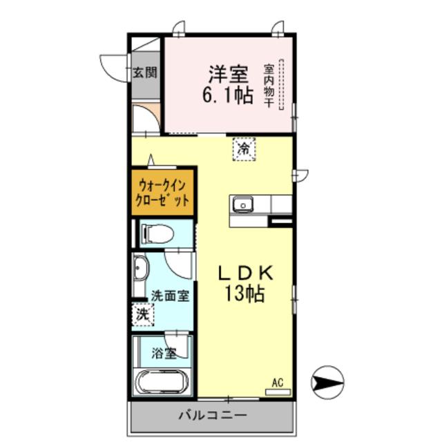 フォレスト桃山筑前台(1LDK/3階)の間取り写真