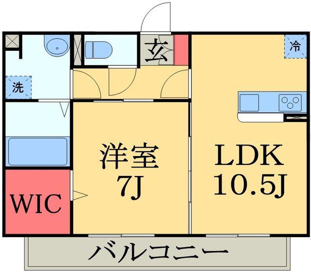 SANTO ARROZAL 1棟(1LDK/3階)の間取り写真