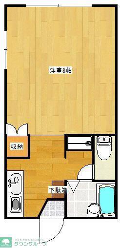 ハイツ先山(ワンルーム/1階)の間取り写真