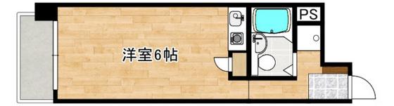 コーポマルニ(ワンルーム/3階)の間取り写真