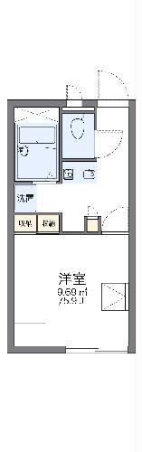 レオパレス松岳(1K/2階)の間取り写真