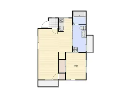 ファーマランド F2(1LDK/6階)の間取り写真