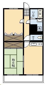 パークビューマンションII(2LDK/3階)の間取り写真