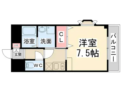 ハウス・ピリカ(1K/1階)の間取り写真