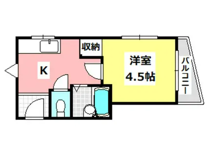 スミエール21(1K/3階)の間取り写真