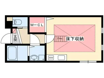 金山BASE(ワンルーム/1階)の間取り写真