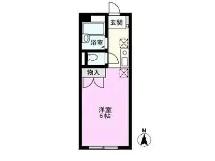 東武伊勢崎線 北越谷駅 徒歩11分 2階建 築30年(ワンルーム/2階)の間取り写真