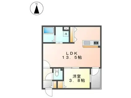 NAGOYA THE BASE(1LDK/2階)の間取り写真