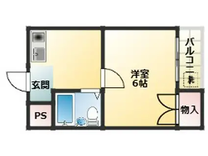 メゾンソフィア(1K/1階)の間取り写真