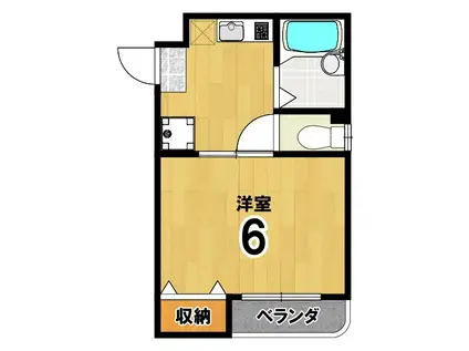 TSDマンション(1K/3階)の間取り写真