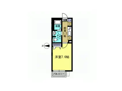セジュール メゾン(1K/2階)の間取り写真