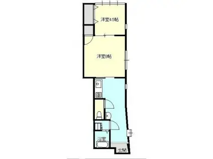 サンマリノユタカ(2K/2階)の間取り写真