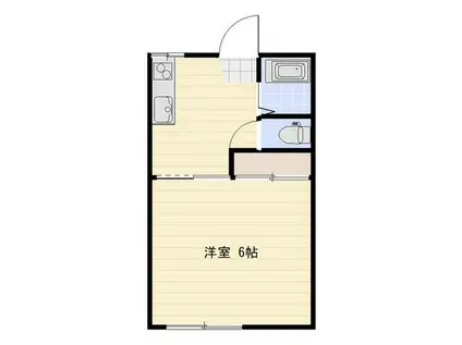 プチハウス(1K/1階)の間取り写真