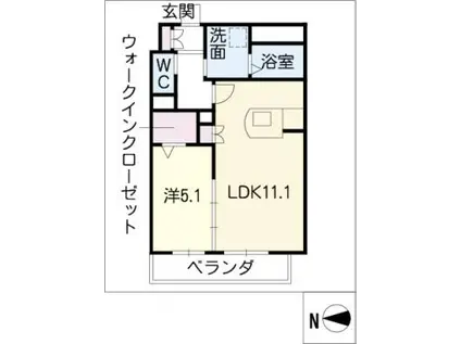 JR東海道本線 金山駅(愛知) 徒歩2分 4階建 築13年(1LDK/3階)の間取り写真