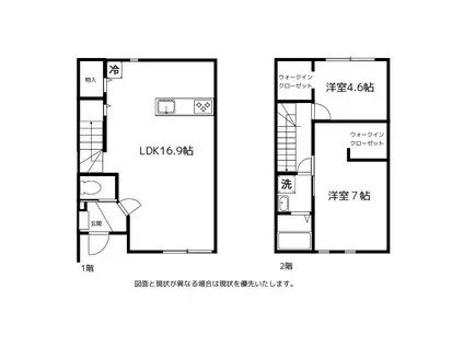 GOOD HILLS金泉寺II(2LDK/1階)の間取り写真