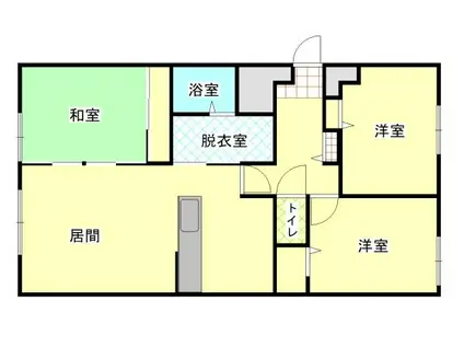 リーセント1条通(3LDK/7階)の間取り写真