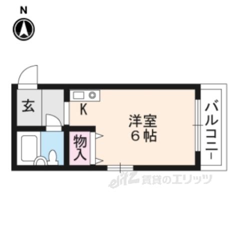 VIP大宅(1K/1階)の間取り写真