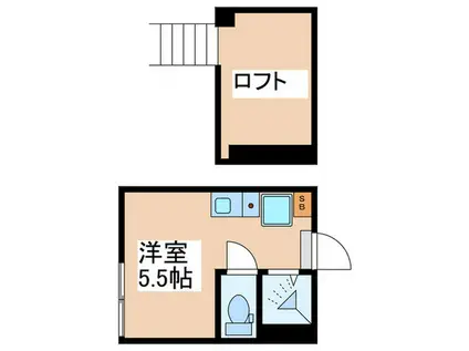 高円寺プレイス(ワンルーム/1階)の間取り写真