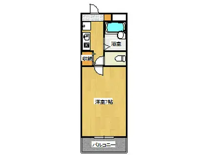 プレアール高島(1K/3階)の間取り写真