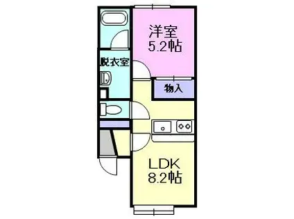 FOR YOU 2003(1LDK/1階)の間取り写真