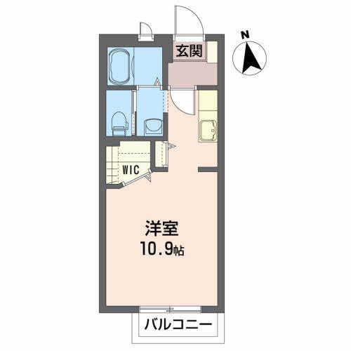 シャーメゾンさくら通B(ワンルーム/1階)の間取り写真