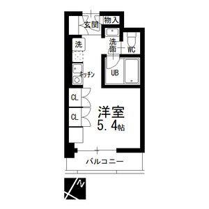 RITZY本山(1K/1階)の間取り写真