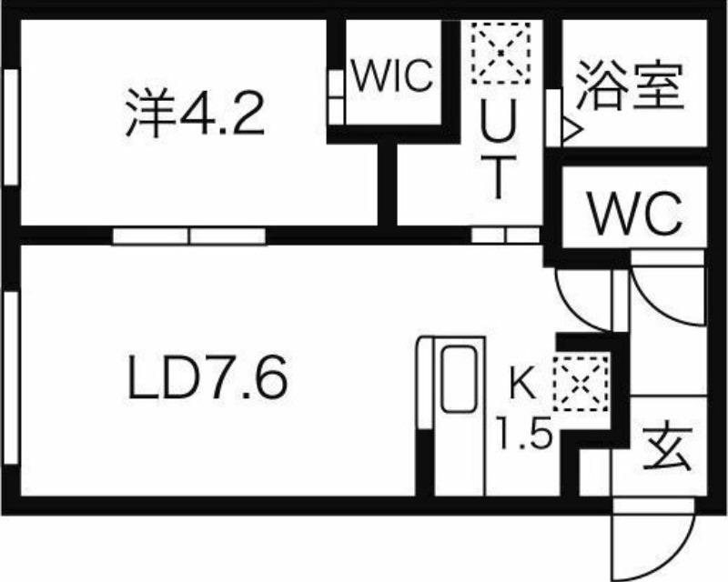 T147(1LDK/2階)の間取り写真
