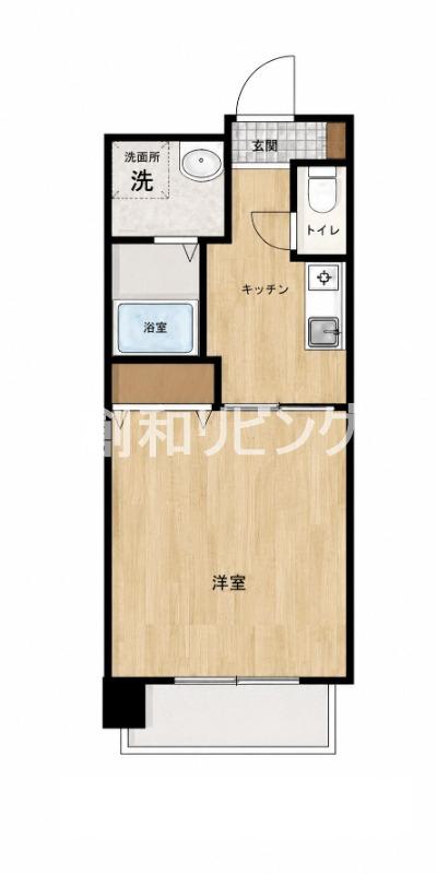 アミティすわの杜(1K/5階)の間取り写真