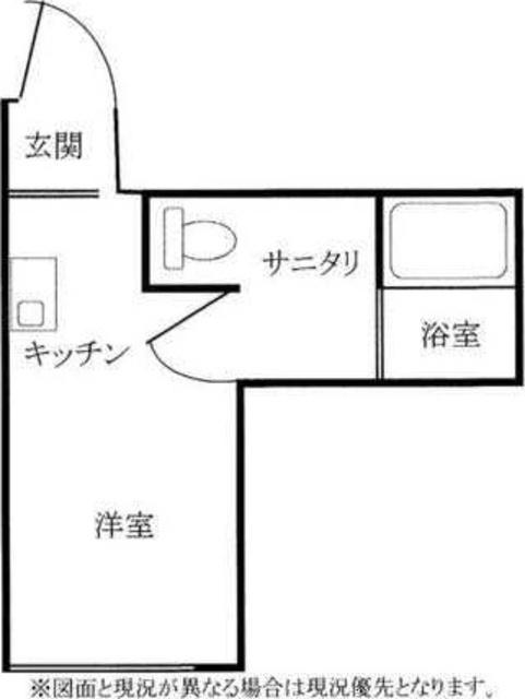 ウィステリアコート(1K/2階)の間取り写真