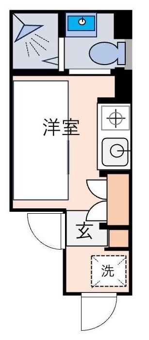 RPレジデンス早稲田(ワンルーム/3階)の間取り写真