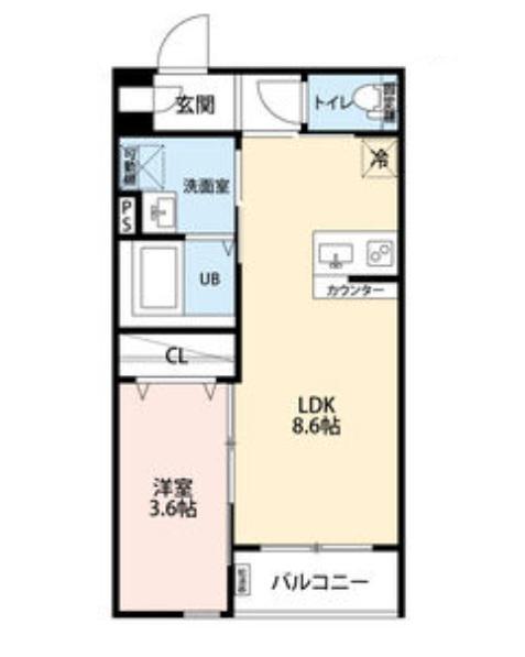 ROBOT HOME 本笠寺ロボットホームモトカサデラ(1LDK/1階)の間取り写真