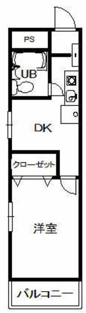 グロブナーハウス寺町(1DK/4階)の間取り写真