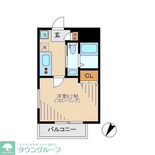 アダット新中野(1K/2階)の間取り写真