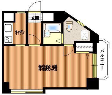 スカイコート高田馬場第2(1K/4階)の間取り写真