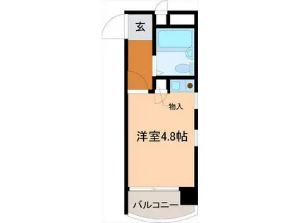 朝日プラザ武蔵ヶ辻(ワンルーム/5階)の間取り写真