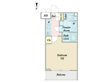 COZY山下通(1K/1階)の間取り写真