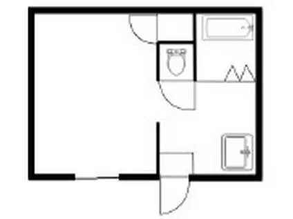 セブンハイツ春日(ワンルーム/1階)の間取り写真