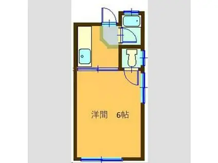 三葛アパート(1K/1階)の間取り写真
