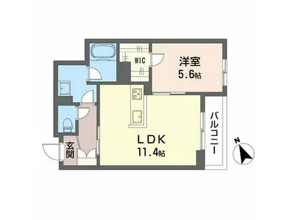 OLIVECOURT(1LDK/3階)の間取り写真