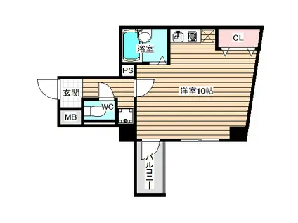 グリシナ野田(ワンルーム/1階)の間取り写真