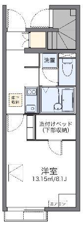 レオネクストクラインガルテン(1K/1階)の間取り写真