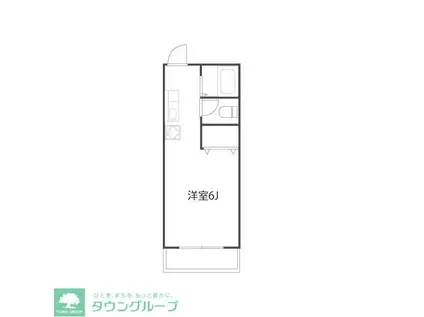 グレースハイツ(1K/1階)の間取り写真