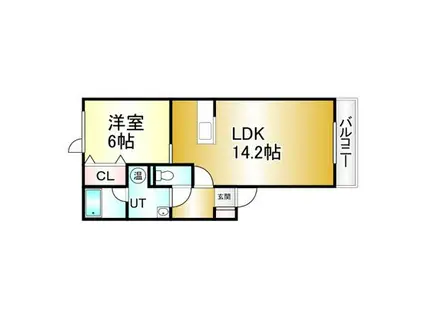 ESTANCIAII(1LDK/2階)の間取り写真